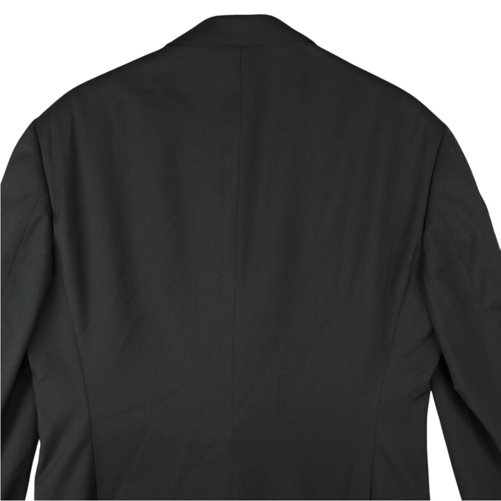 Armani Collezioni G Line Natural Stretch Wool Sports Coat Mens 56 Black EUC - Picture 6 of 13